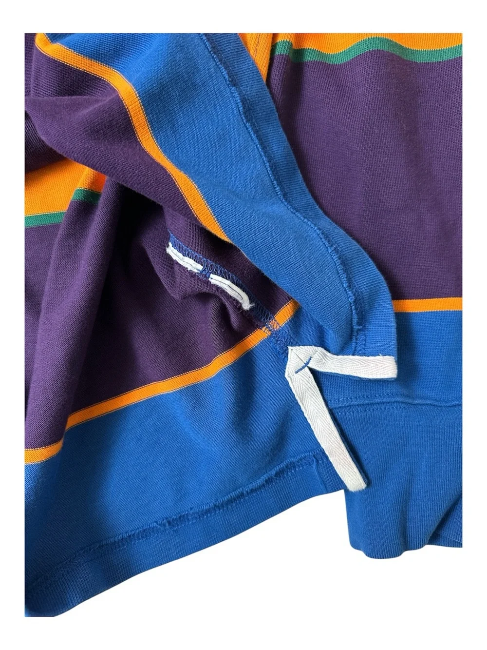 J. Crew Oarsman Rugby Striped Long Sleeve Elbow Patch